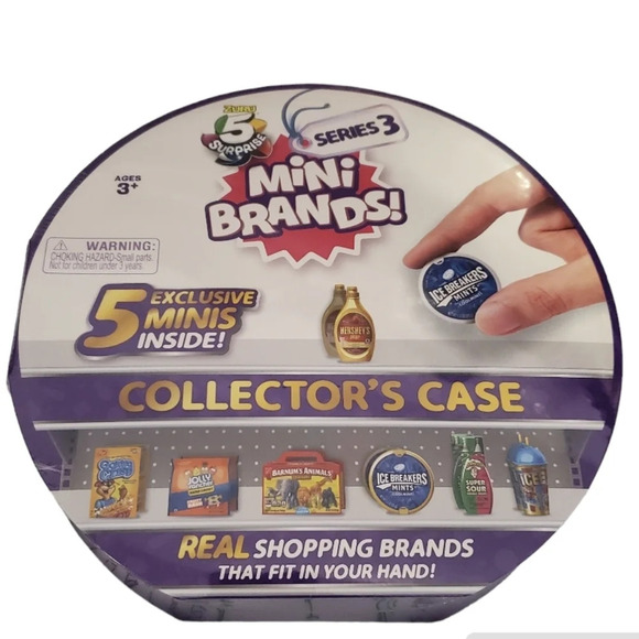 NEW Mini Brands Zuru 5 Surprise Series 3 Collector's Case Real Shopping Brands - Picture 2 of 3